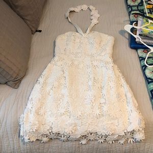 Lilly Pulitzer White Convertible Flower Dress